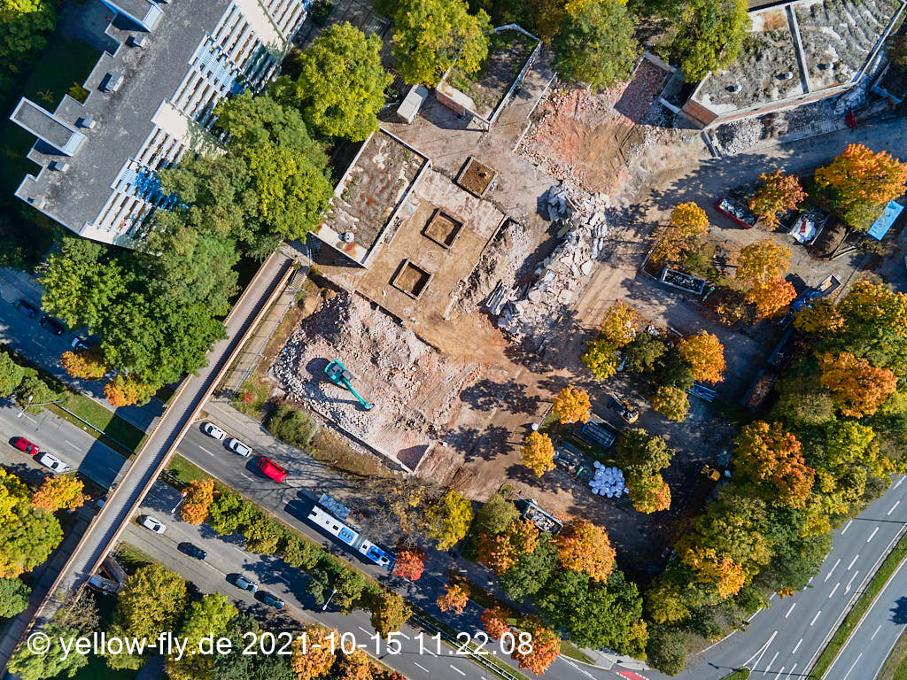 15.10.2021 - Luftbilder vom Abriss unseres Quiddezentrums